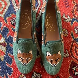 New Women’s Stubbs & Wootton Needlepoint Fox 🦊 Loafers 8